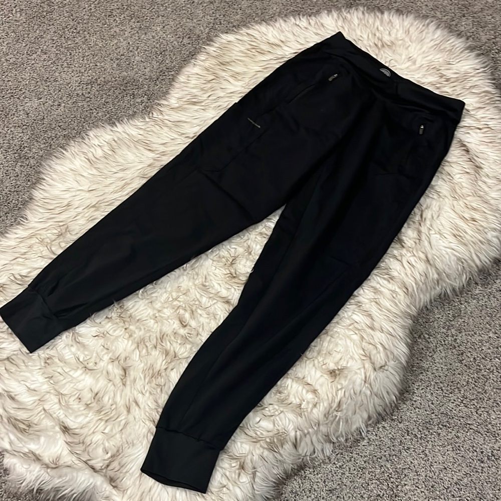 Healing Hands Black Scrub Jogger Pants